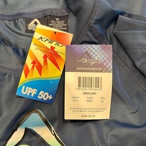 Kanu Surf Mercury Navy Swim Shirt